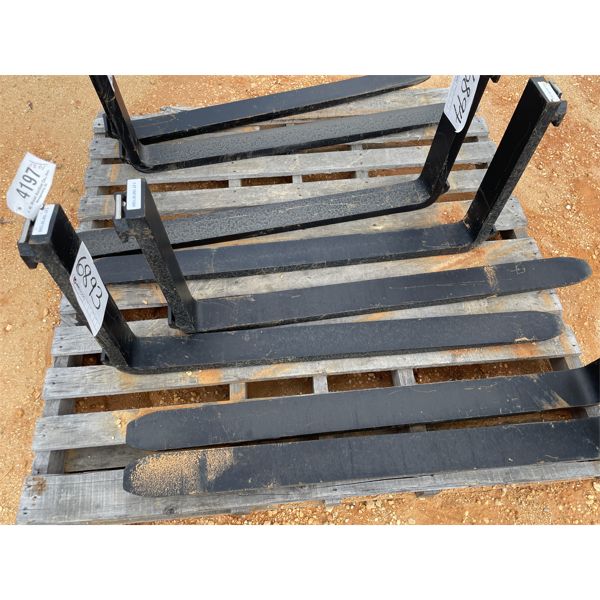 1 PAIR FORKLIFT TINES, 48" (B5)
