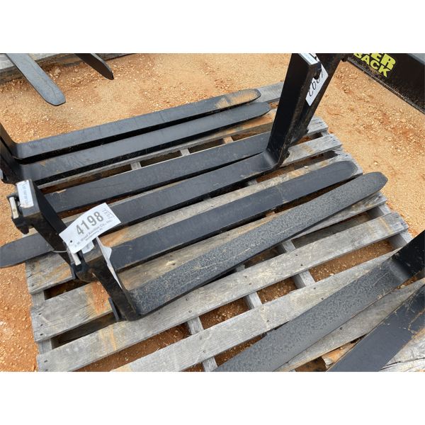 1 PAIR FORKLIFT TINES, 48" (B5)