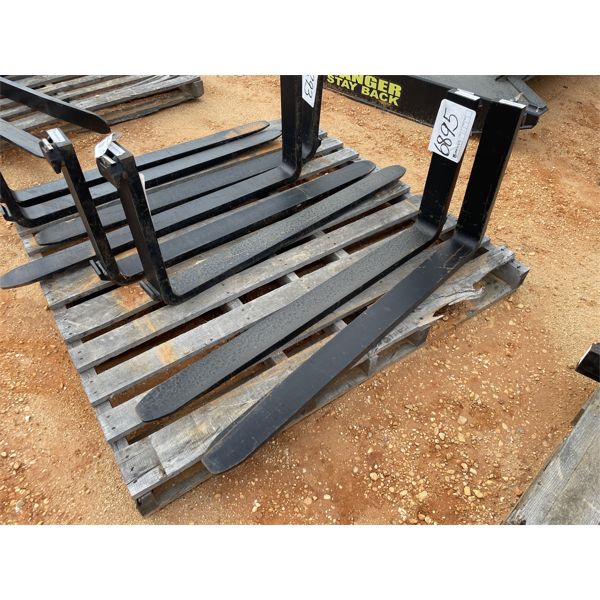 1 PAIR FORKLIFT TINES, 48" (B5)