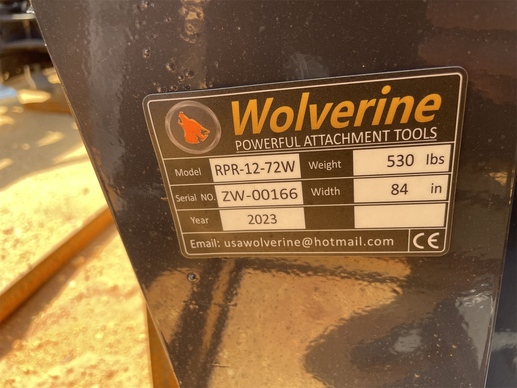 Little Ripper Wolverine WOLVERINE RIPPER RPR-12-72W - J.M. Wood Auction Company, Inc.
