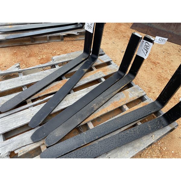 1 PAIR FORKLIFT TINES, 48" (B5)