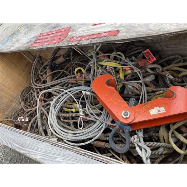 VARIOUS WIRE ROPE SLINGS & BEAM CLAMP