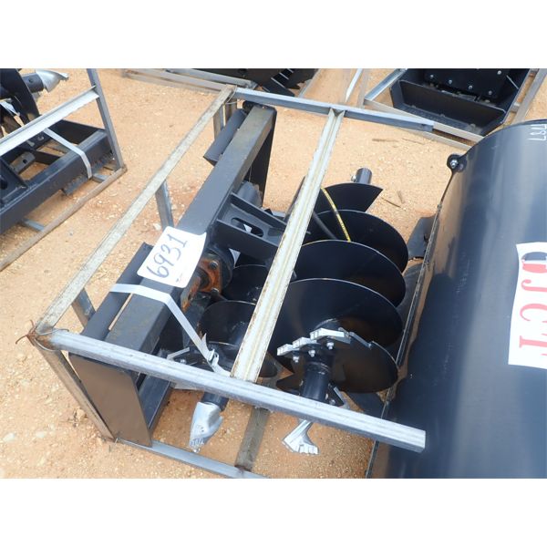 JCT HYDRAULIC AUGER w/ 16" BIT & 12" BIT, fits skid steer loader (B-5)