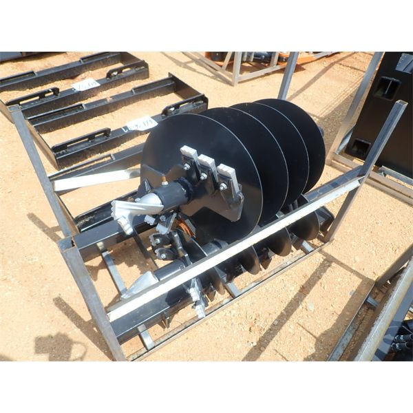 JCT HYDRAULIC AUGER w/ 16"BIT  & 12" BIT, fits skid steer loader (B-5)