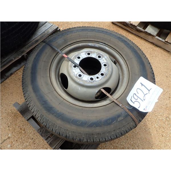 TOYO TIRES, LT215/85R16, 2 TIRES & RIMS (A-7)