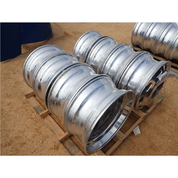 (8) ACCURIDE ALUM RIMS, 22.5 (A-7)