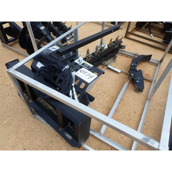TRENCHER,  003-03-40-001, MFD 2023, fits skid steer loader (B-5)