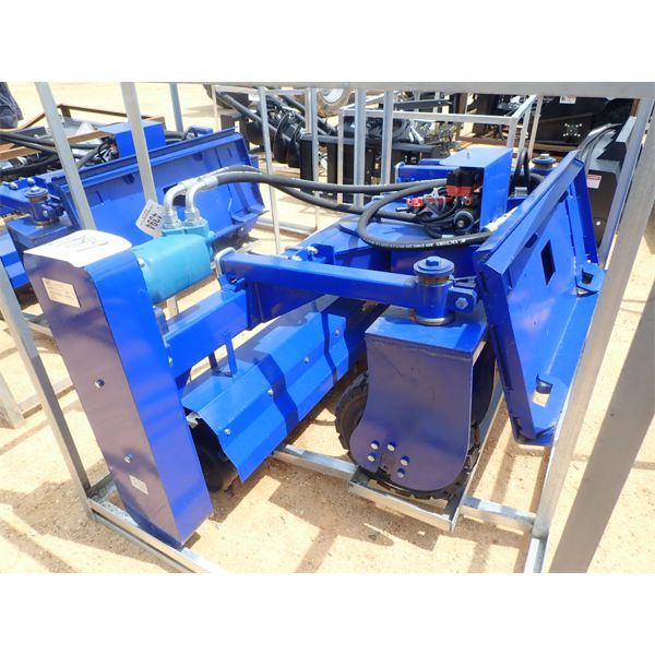 POWER RAKE, 003-046-72-001A, 72" wide, fits skid steer loader (B-5)