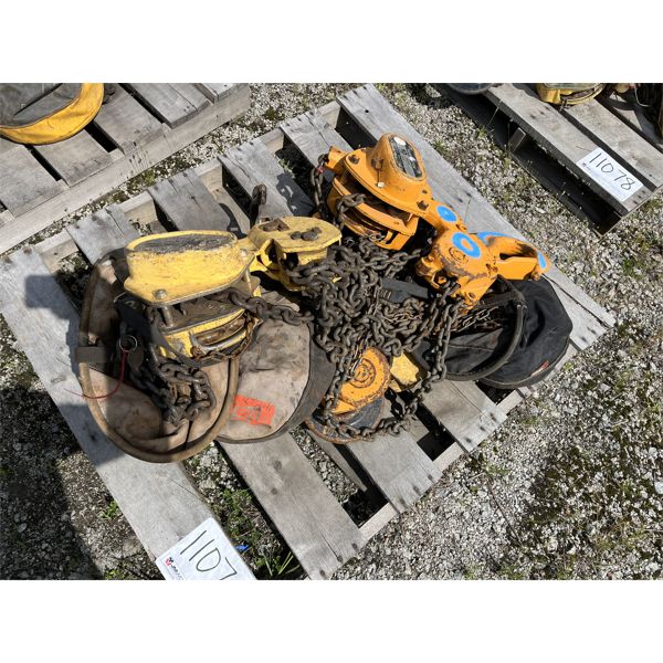 HARRINGTON/TUFFY 10 TON CHAIN HOISTS