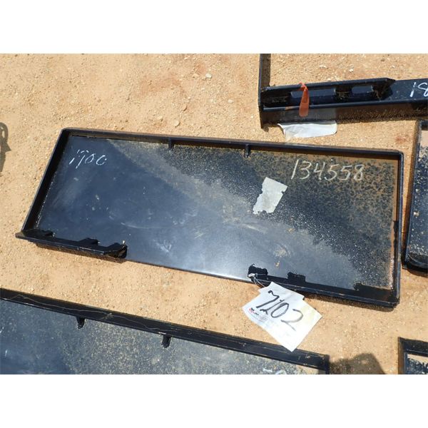 QUICK ATTACH WELD ON PLATE, fits skid steer loader (B-5)