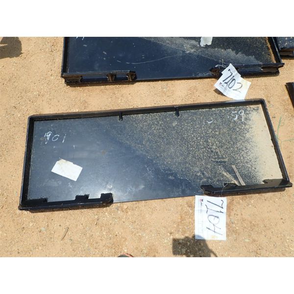 QUICK ATTACH WELD ON PLATE, fits skid steer loader (B-5)
