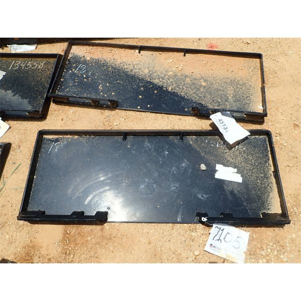 QUICK ATTACH WELD ON PLATE, fits skid steer loader (B-5)