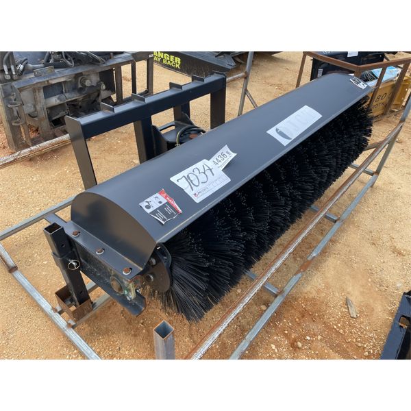 JCT BROOM, 72", fits skid steer loader (B-5)