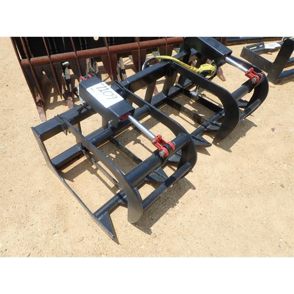 Mid-State root grapple, 72" wide, fits skid steer loader (B--5)
