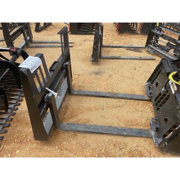 Mid-State fork assembly, fits skid steer loader (B--5)