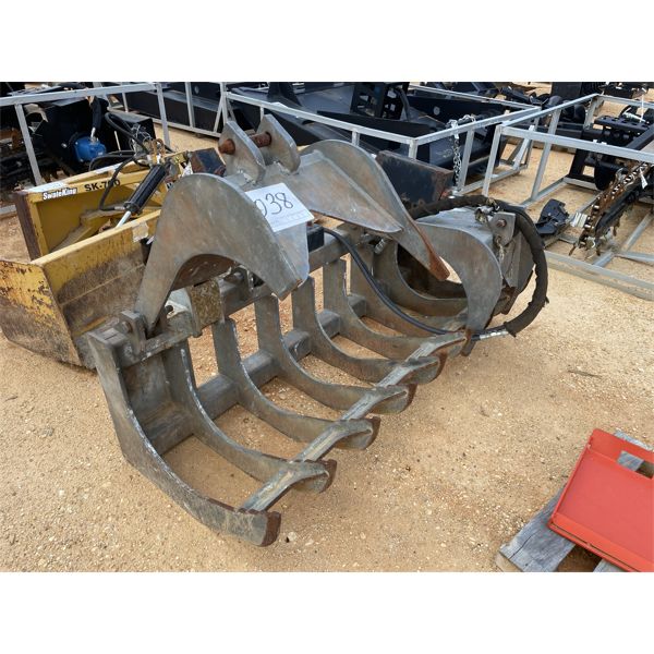 BUSHMASTER ROOT RAKE GRAPPLE, 72"W, fits skid steer loader