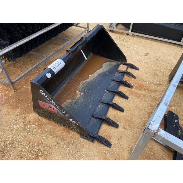 TERAN 60" BUCKET, Unused, fits skid steer loader