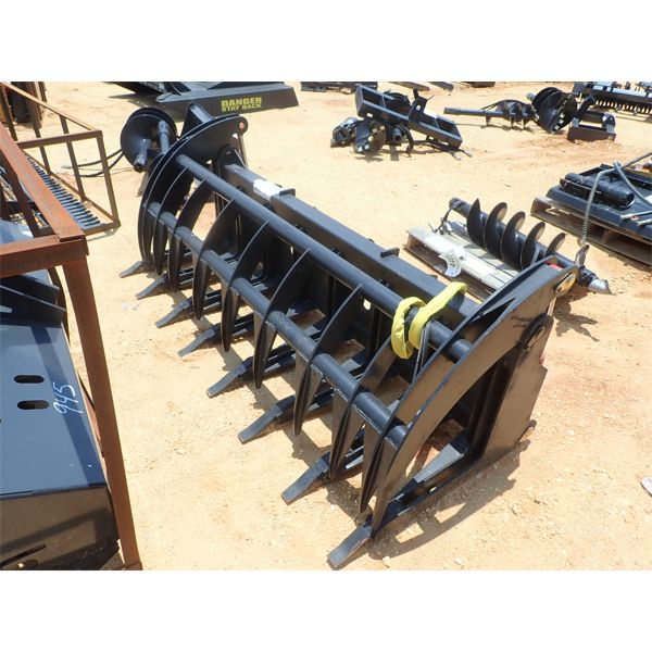  ROOT RAKE GRAPPLE 84" ~ fits skid steer loader (B-5) 	