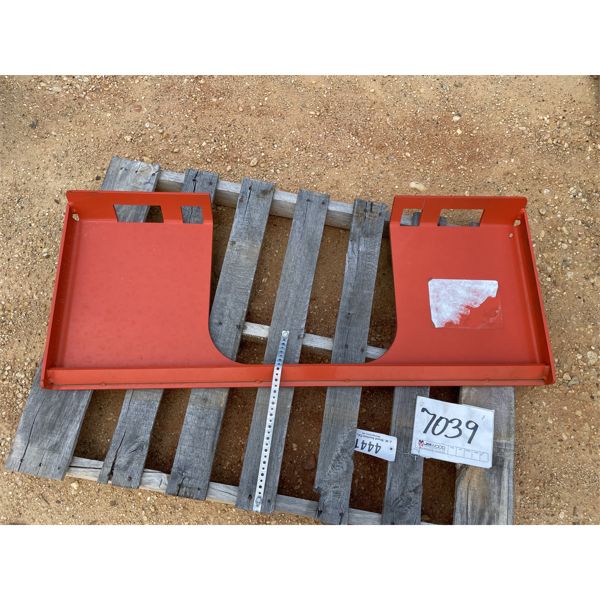 WELD ON ATTACHMENT PLATE, fits skid steer loader 	