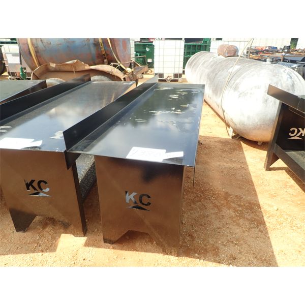 25" X 90" METAL TABLE W/BOTTOM SHELVE (B-8)