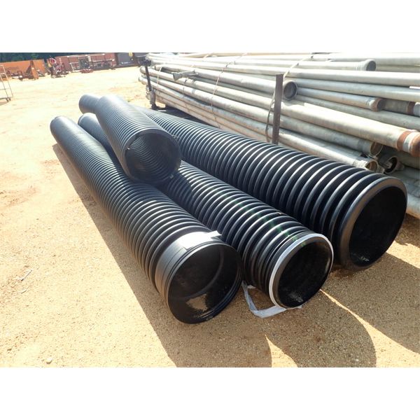 (4) SECTION MISC SIZE & LENGTH CORRUGATED PLASTIC PIPE (B-1)
