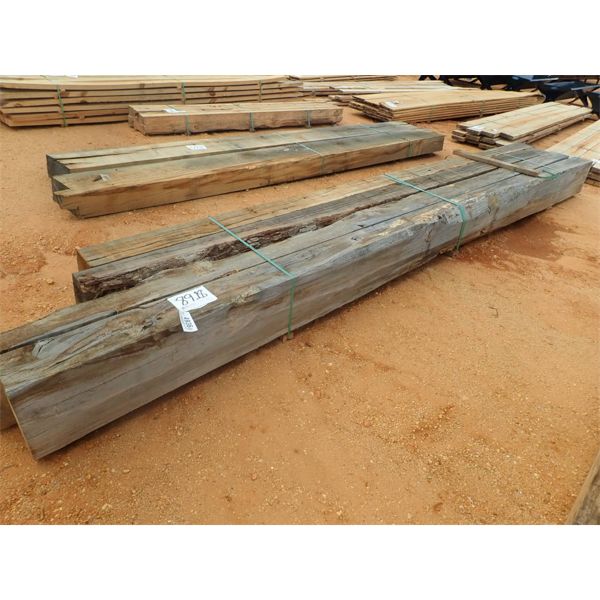 (4) 8x14 OAK BAORDS, 17' LENGTH