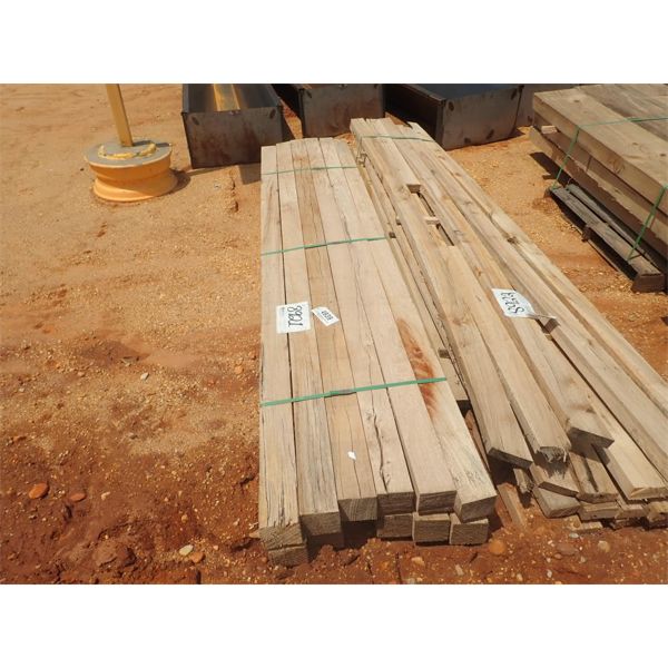 (12) 4x4 OAK BOARDS, 8' LENGTH