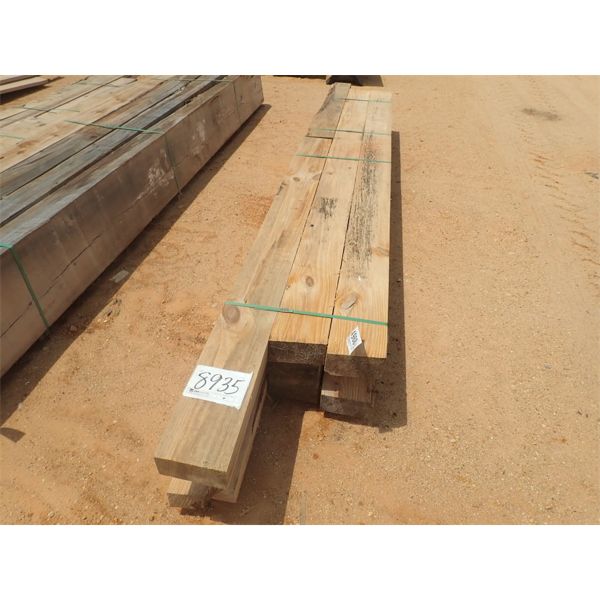 (9) 4x8" OAK BOARDS, ASSORTED LENGTHS