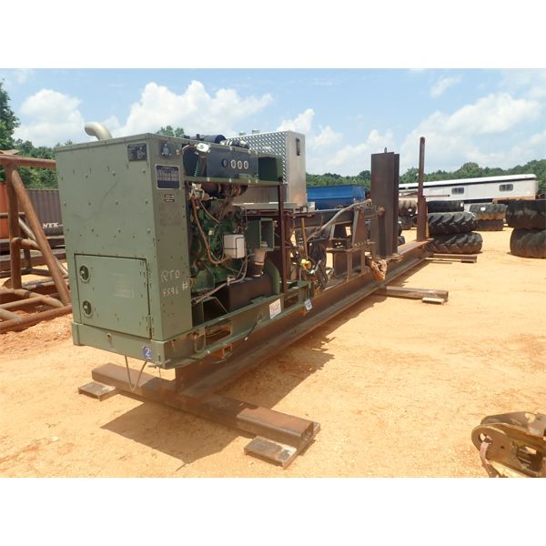 STUMP SPLITTER, JOHN DEERE DIESEL ENGINE