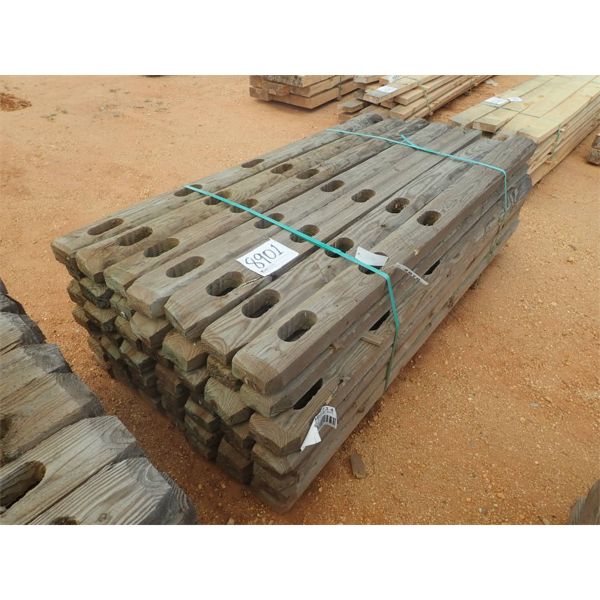 WUSR LINE 3 HOLE S/R FENCE POST, 7' LONG