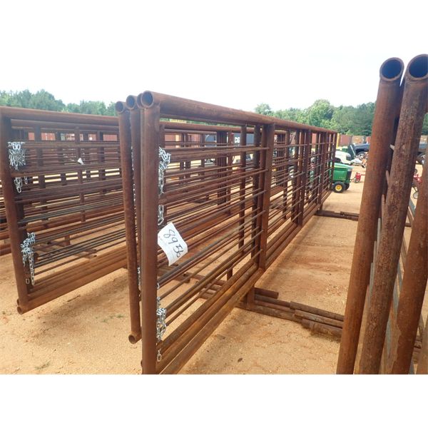 (4) EACH STEEL CATTLE PANELS, 24' LONG
