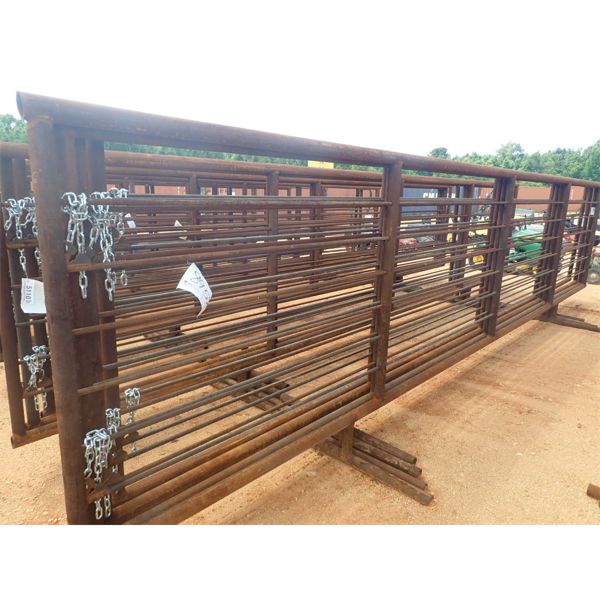(4) EACH STEEL CATTLE PANELS, 24' LONG