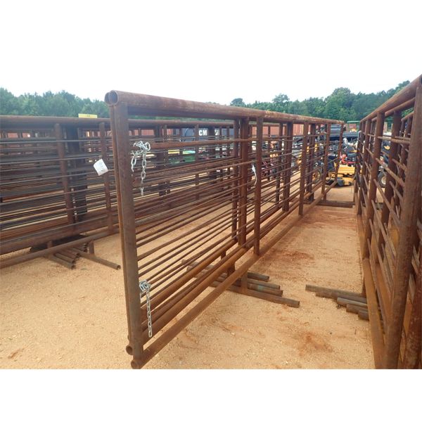 (4) EACH STEEL CATTLE PANELS, 24' LONG