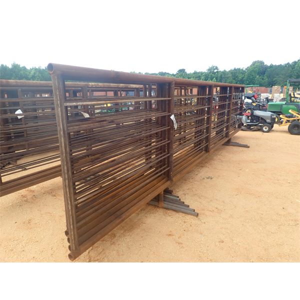 (8) EACH STEEL CATTLE PANELS, 24' LONG