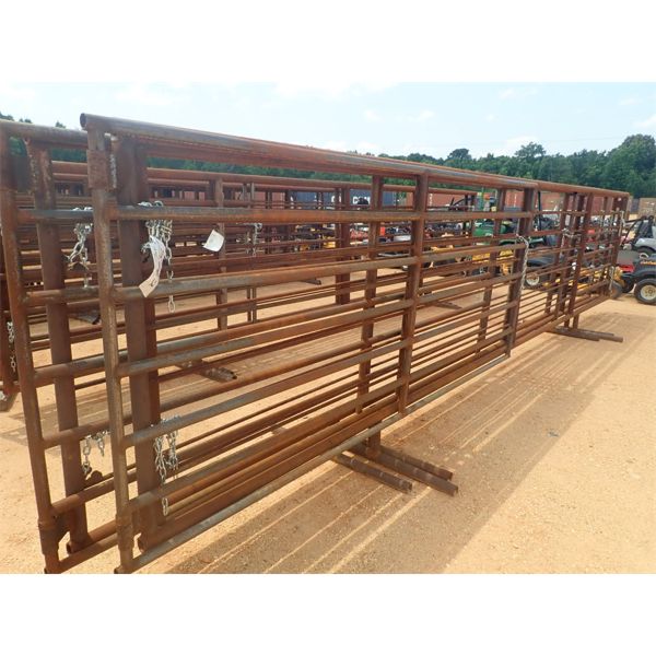(3) EACH STEEL CATTLE PANELS, 24' LONG