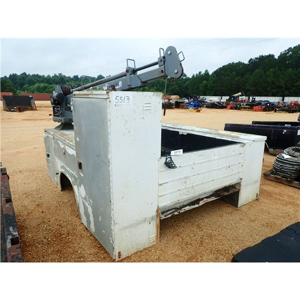 9' SERVICE TRUCK BED W/VENTURE E710KY WINCH (A-6)