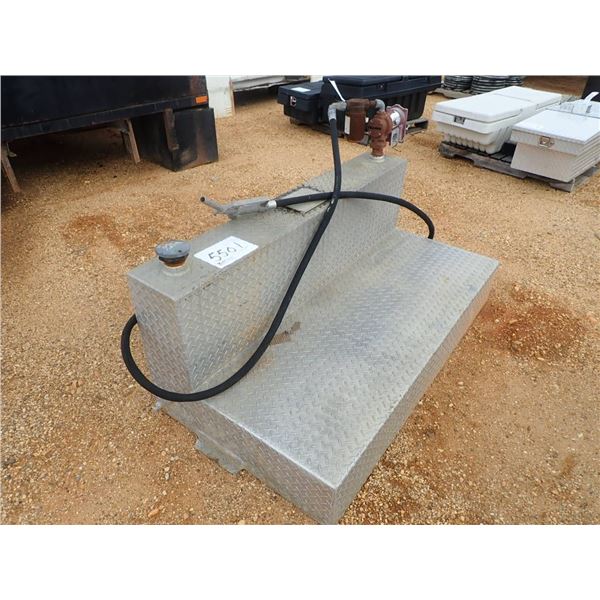 L SHAPE ALUMINUM FUEL TANK W/PUMP & HOSE (A-6)