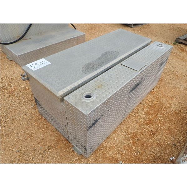 L SHAPE ALUMINUM FUEL TANK W/TOOLBOX (A-6)