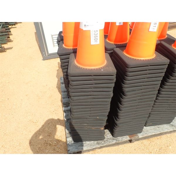 (25) ORANGE SAFETY CONES