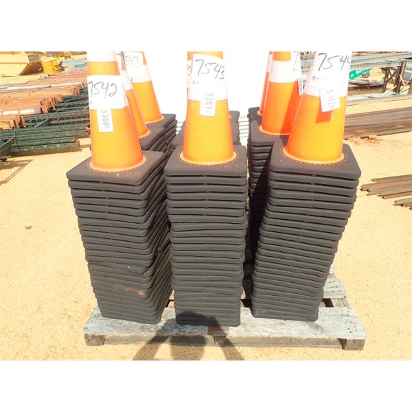 (25) ORANGE SAFETY CONES