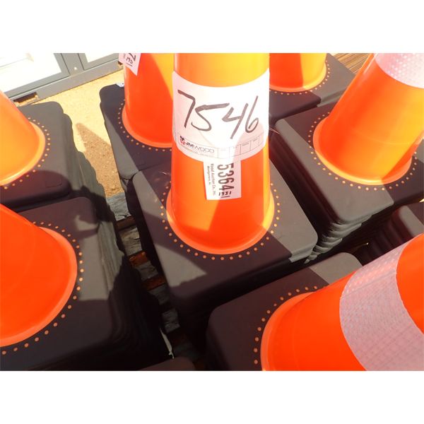 (25) ORANGE SAFETY CONES