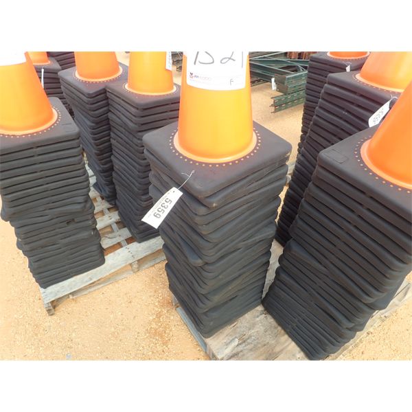 (25) ORANGE SAFETY CONES