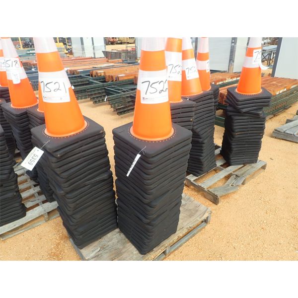 (25) ORANGE SAFETY CONES
