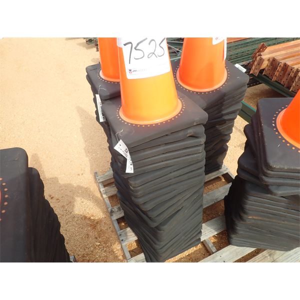 (25) ORANGE SAFETY CONES
