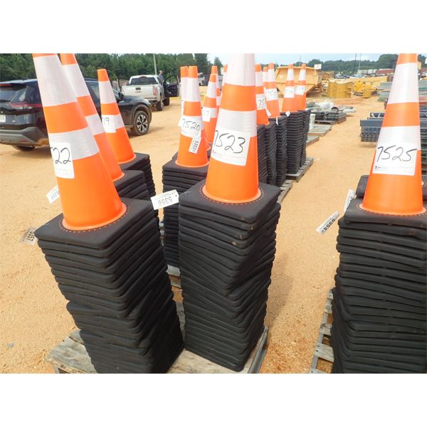 (25) ORANGE SAFETY CONES