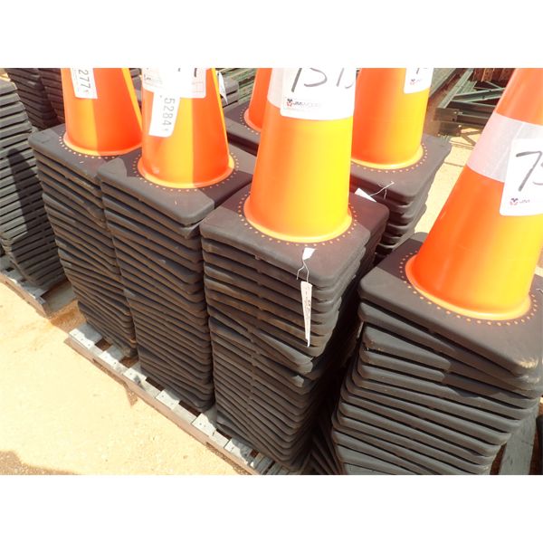 (25) ORANGE SAFETY CONES