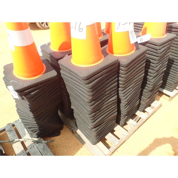 (25) ORANGE SAFETY CONES