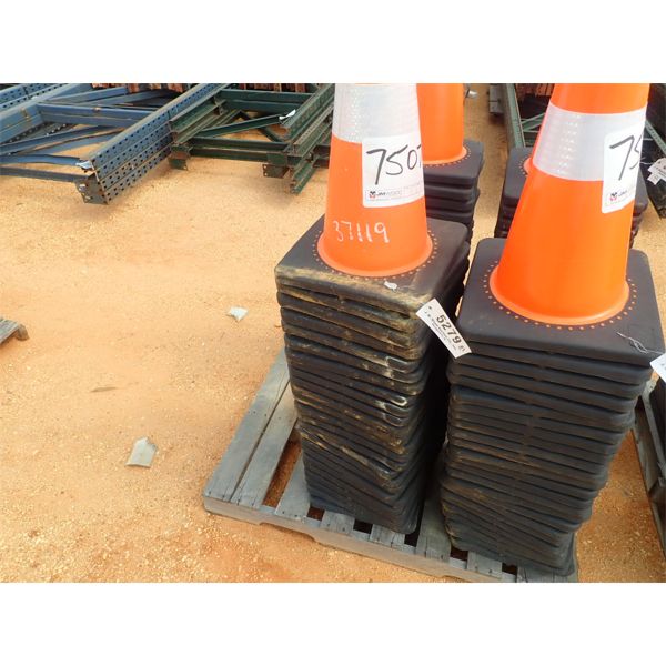 (25) ORANGE SAFETY CONES