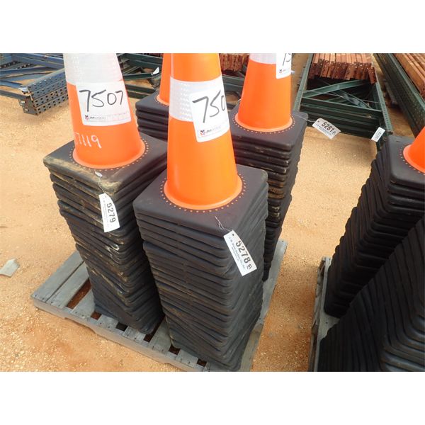 (25) ORANGE SAFETY CONES