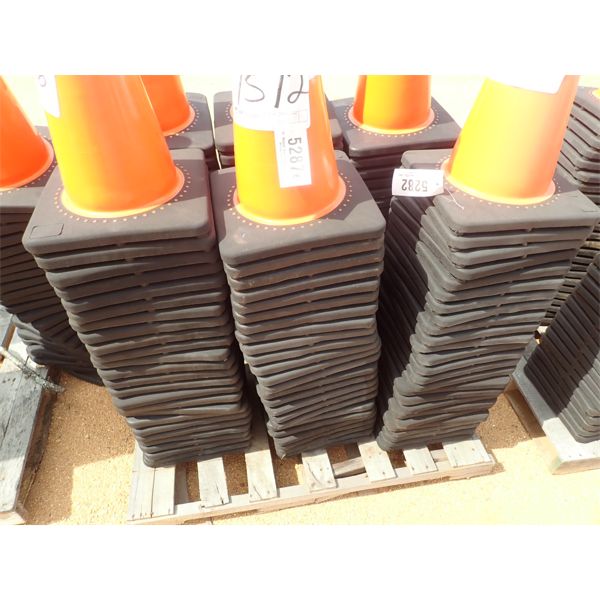 (25) ORANGE SAFETY CONES